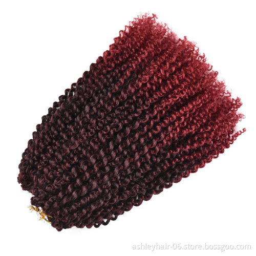 Itch Free Pre Looped Mali Bob Kinky Curly Crochet Synthetic Hair Extensions